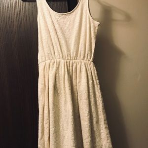 New light cream / off white floral dress